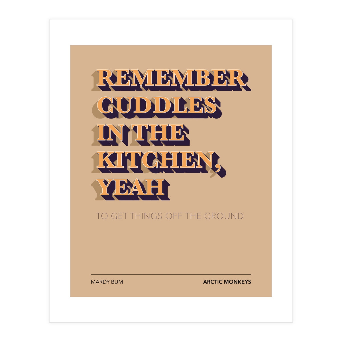 Arctic Monkeys - Mardy Bum (Print Only)