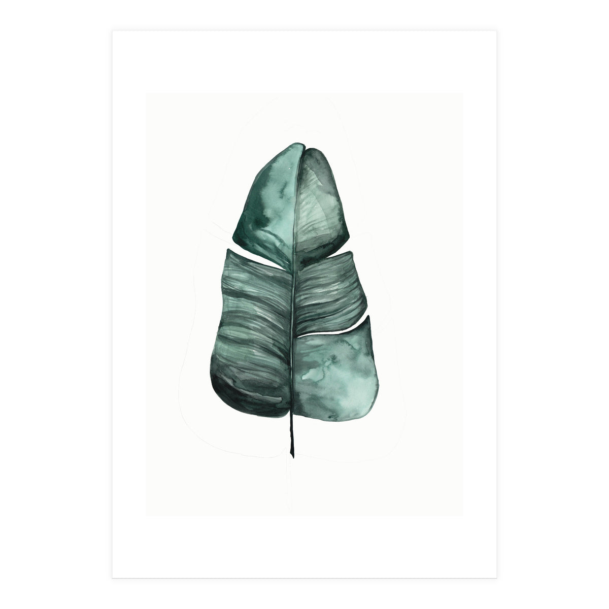 Botanical Illustration Banana Leaf (Print Only)