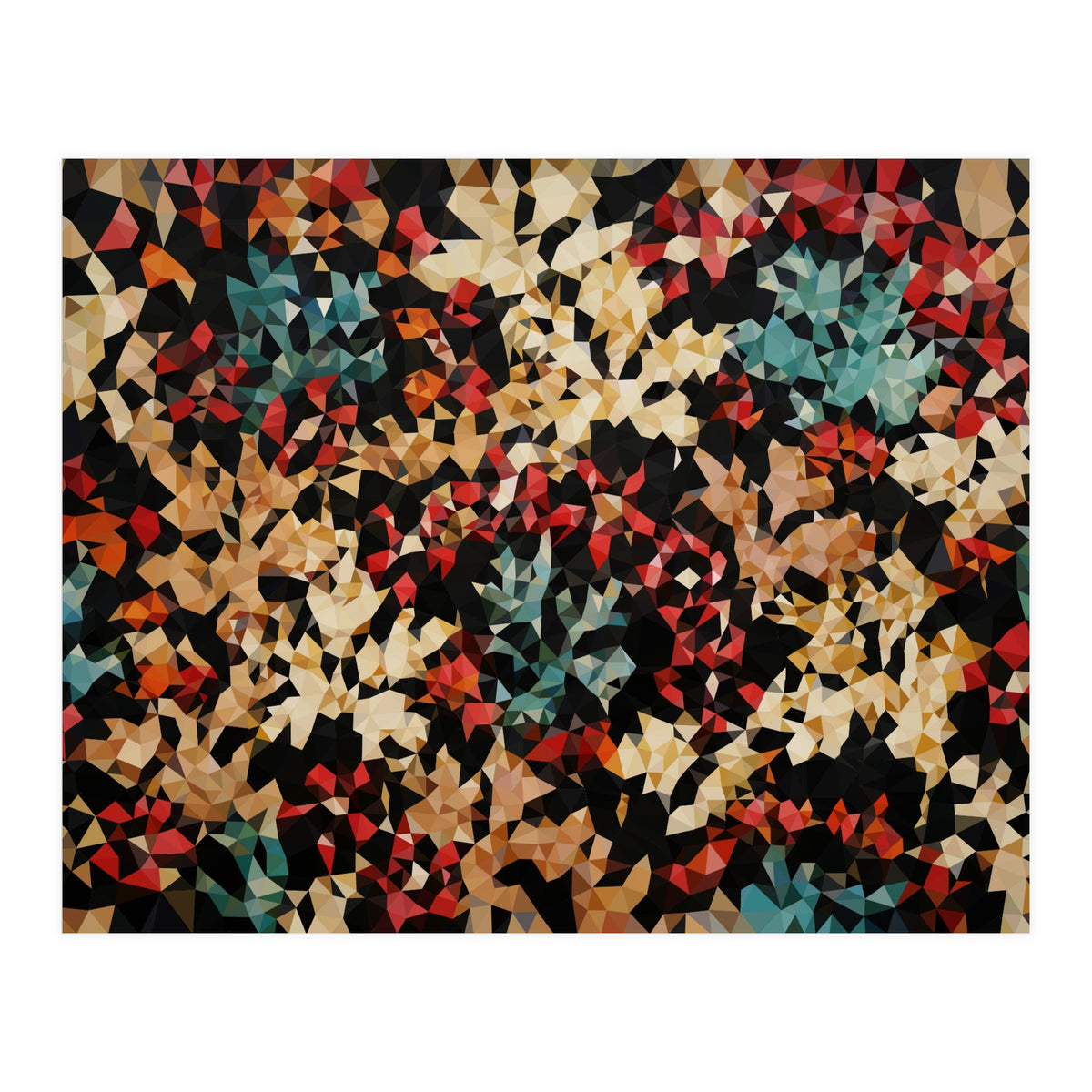 Floral Color Geometric (Print Only)