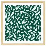 Deep Emrald | Green Terrazzo Pattern | Fun Funky Eclectic Modern Boho Painting thumbnail