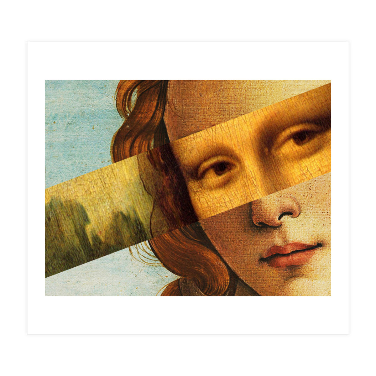 Botticellis Venus And Mona Lisa (Print Only)