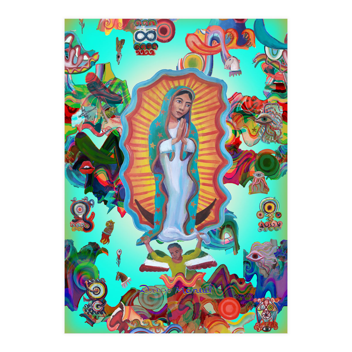 Virgen Y Graffiti 19 (Print Only)