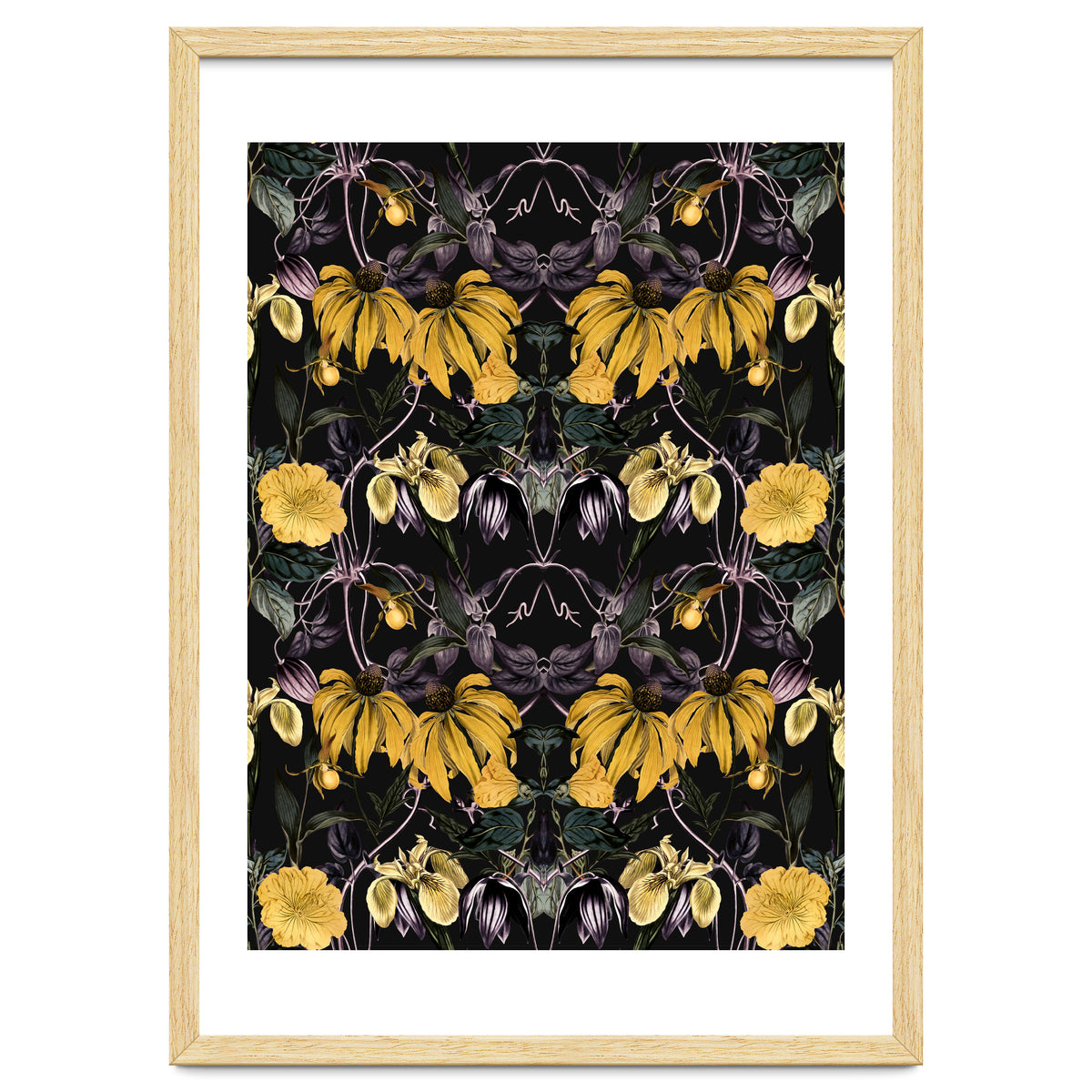 Nocturnal botanical garden kaleidoscope