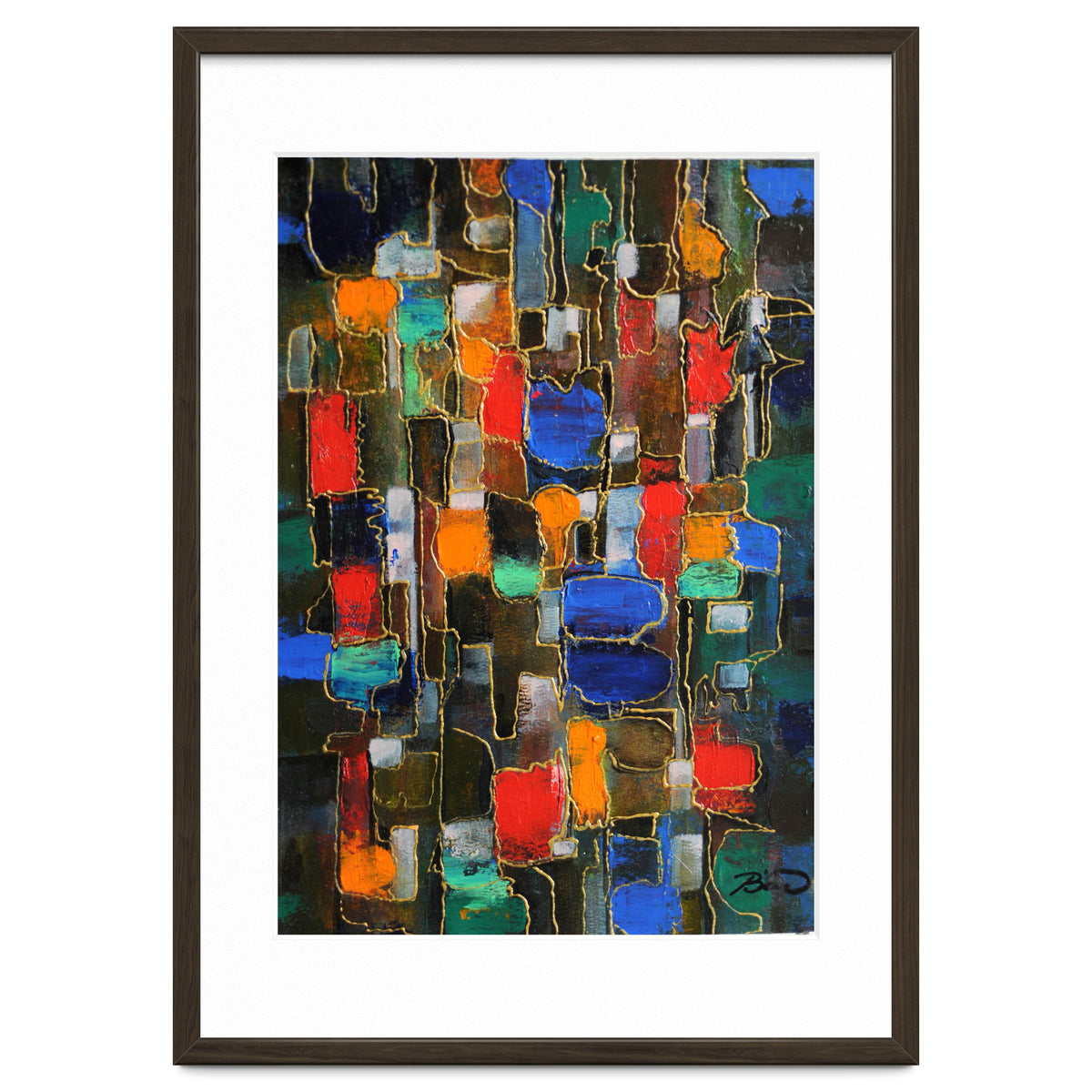 Abstract Brooklyn...38x28.cm. Acrylic