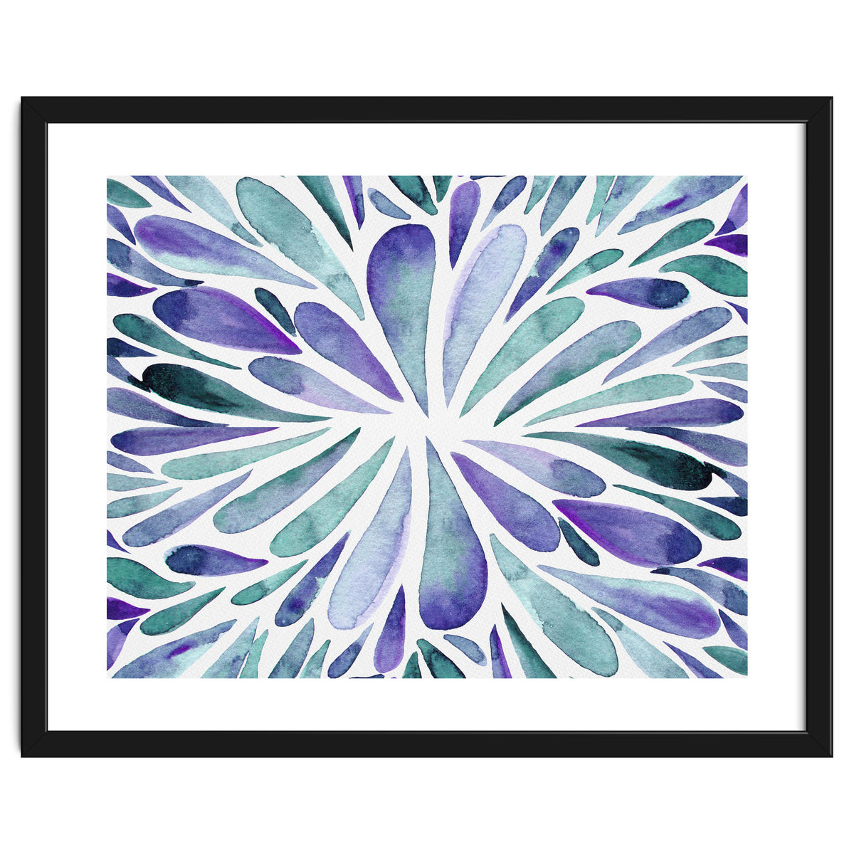 Retro abstract floral