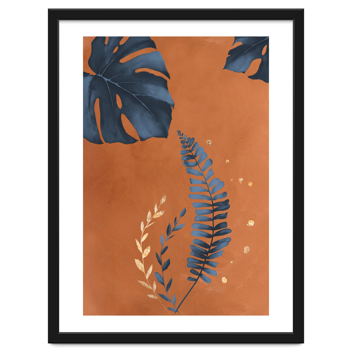 Monstera Leaf Terracotta