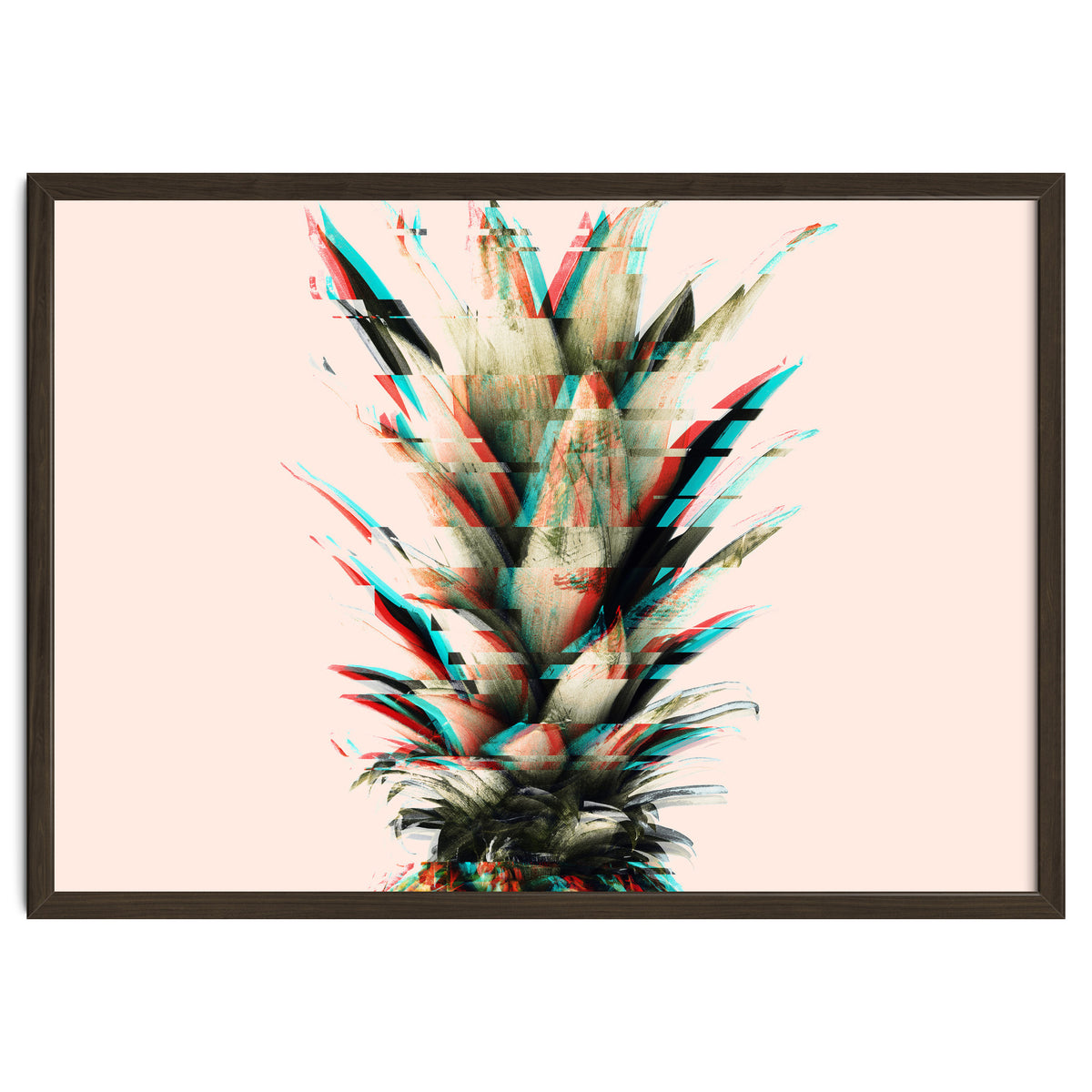 Glitch pineapple pink