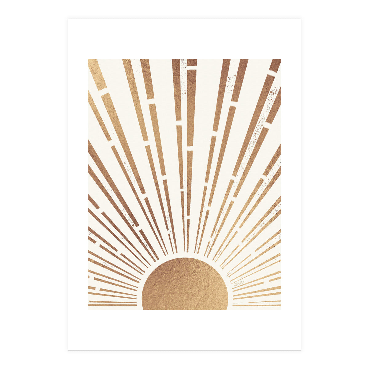 Sun Shines Inside You Gold (Print Only)