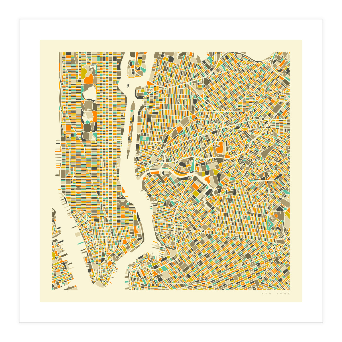 NEW YORK MAP (Print Only)