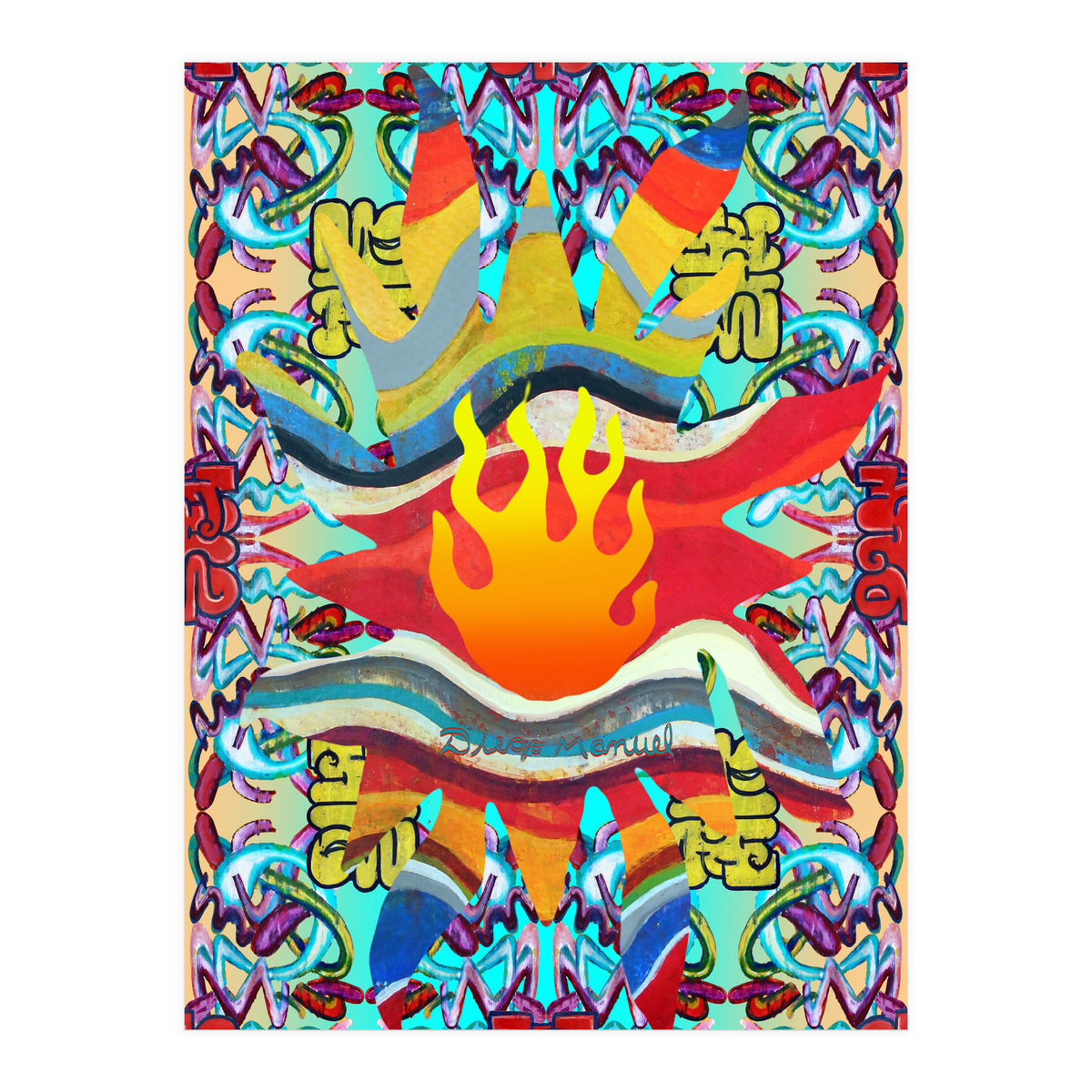 Fuego Y Graffiti 43 (Print Only)