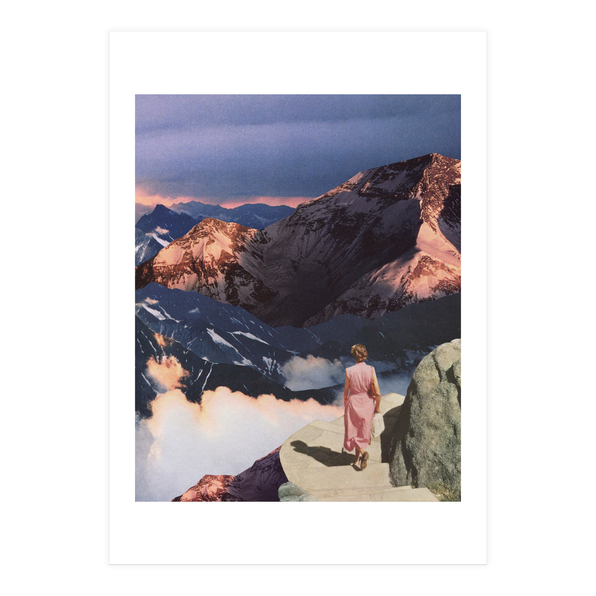 Descending In Pink (Print Only)