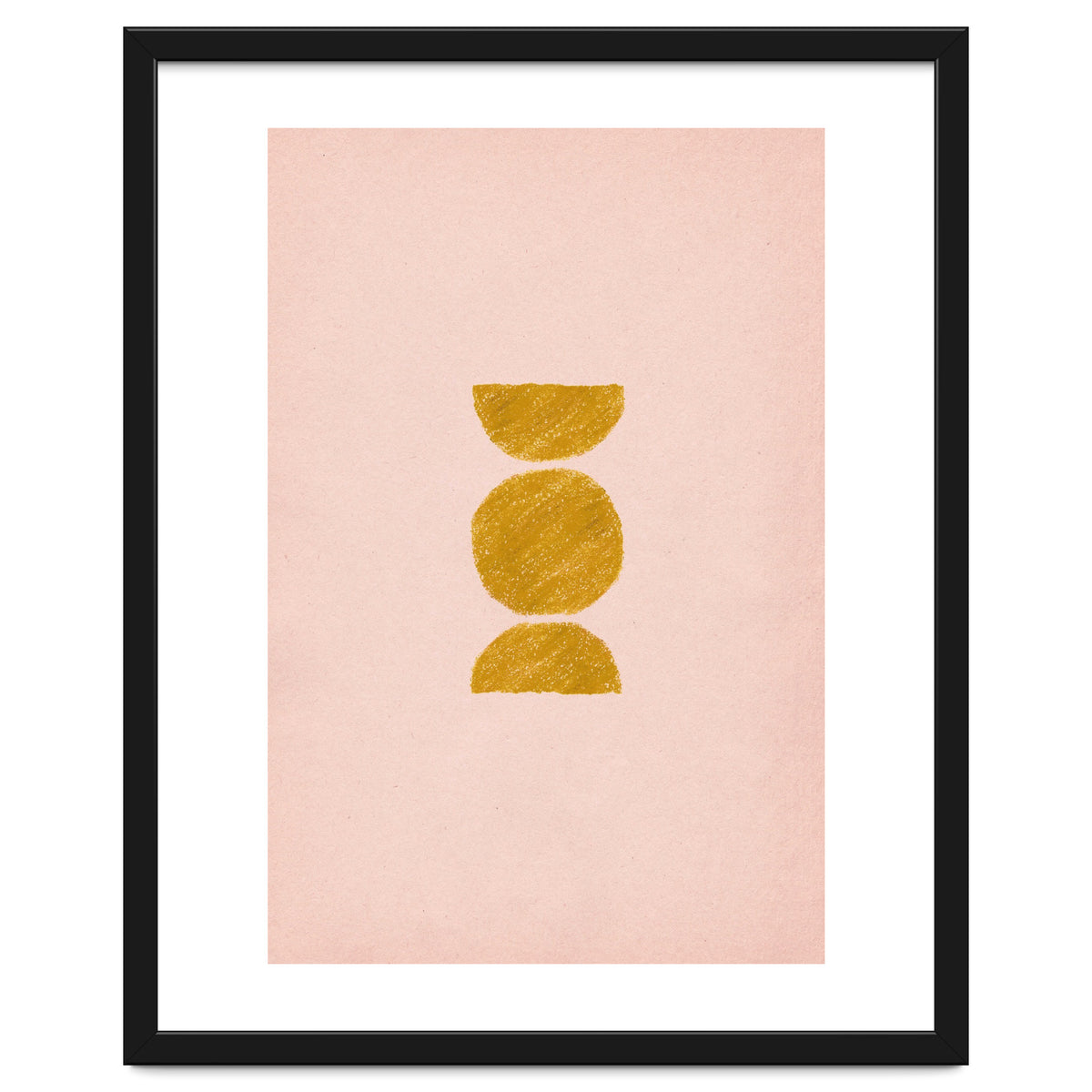 Pink and rust minimalist shapes