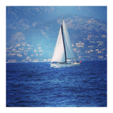 White sailed yacht (Print Only) thumbnail