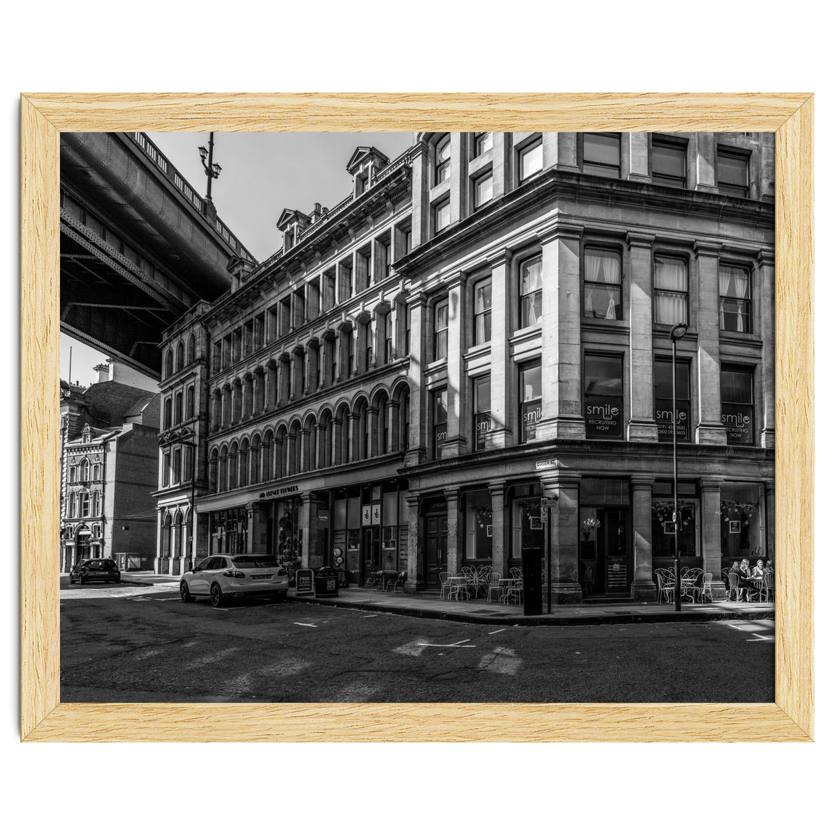 Dene st Newcastle monochrome