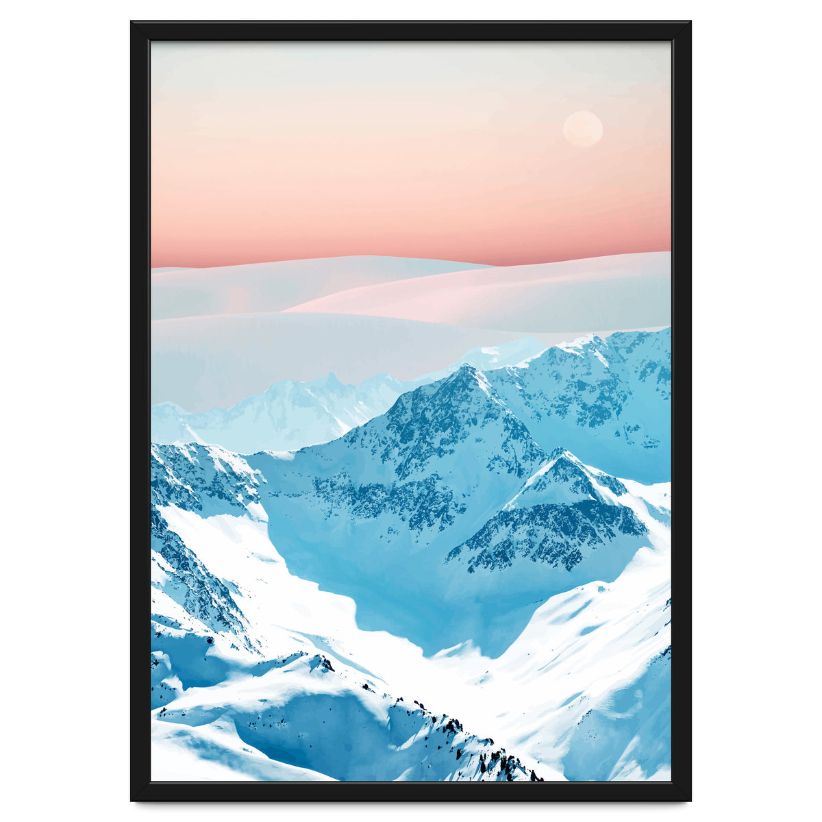 Snow & Blush Horizon