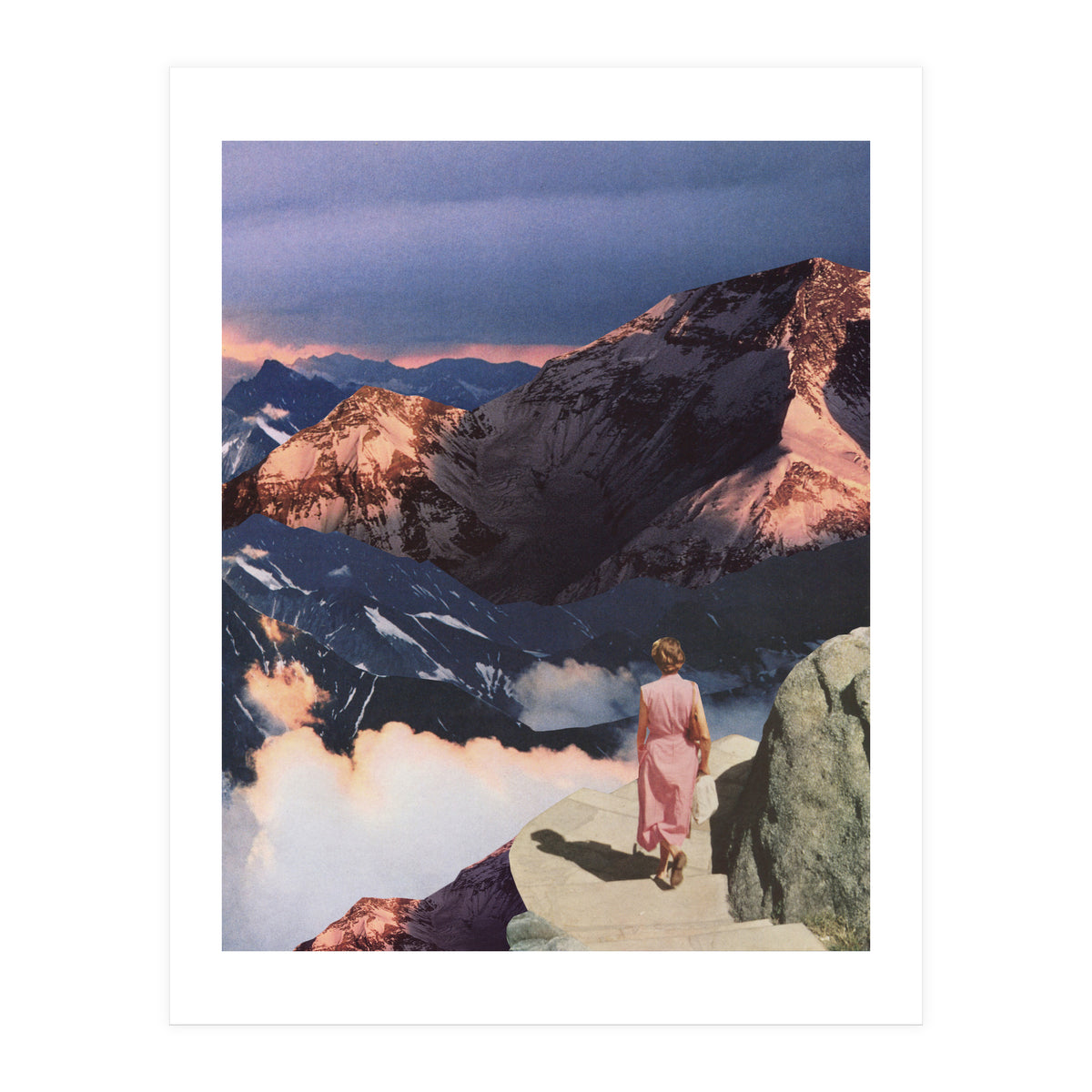 Descending In Pink (Print Only)