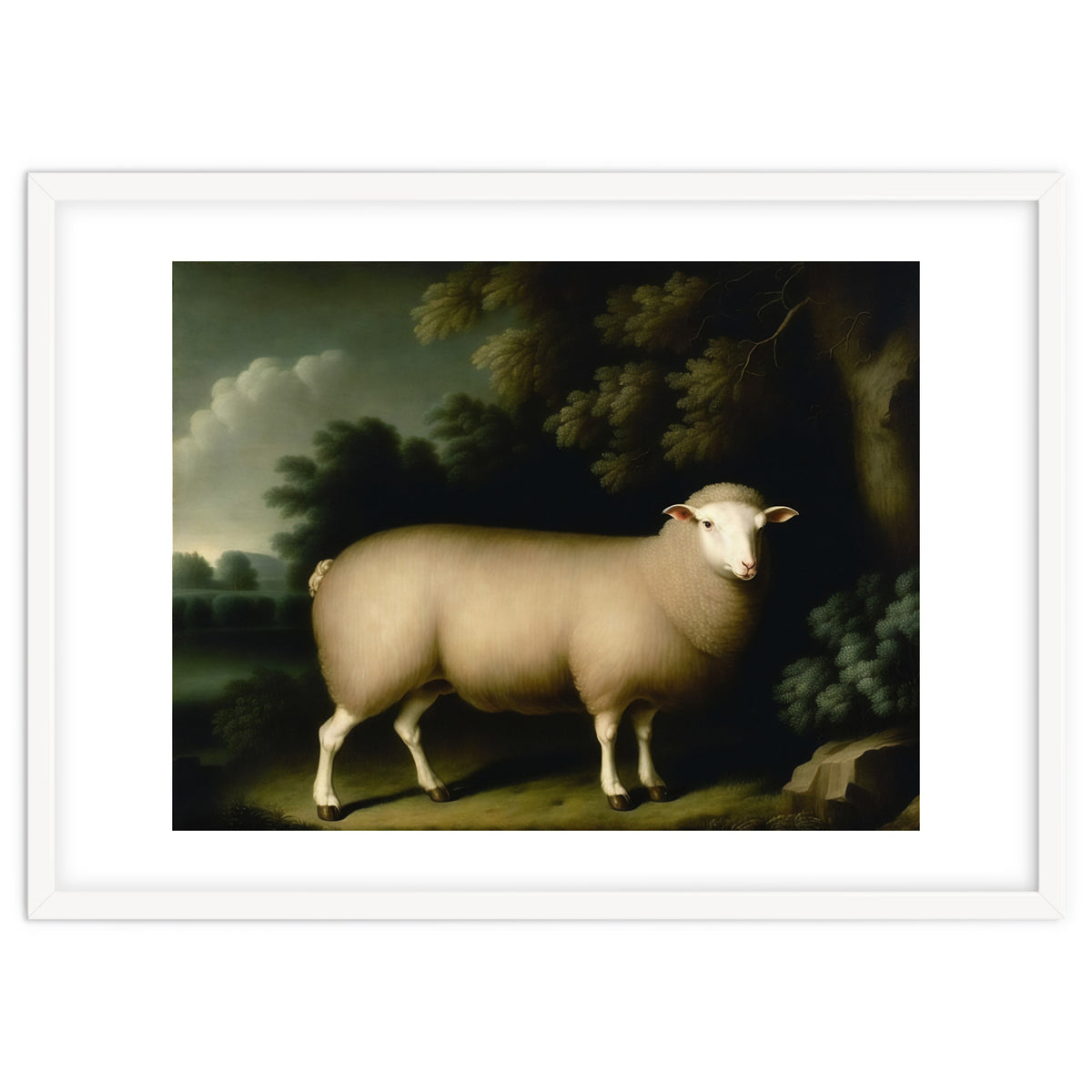 Sheep Classical Oil Painting