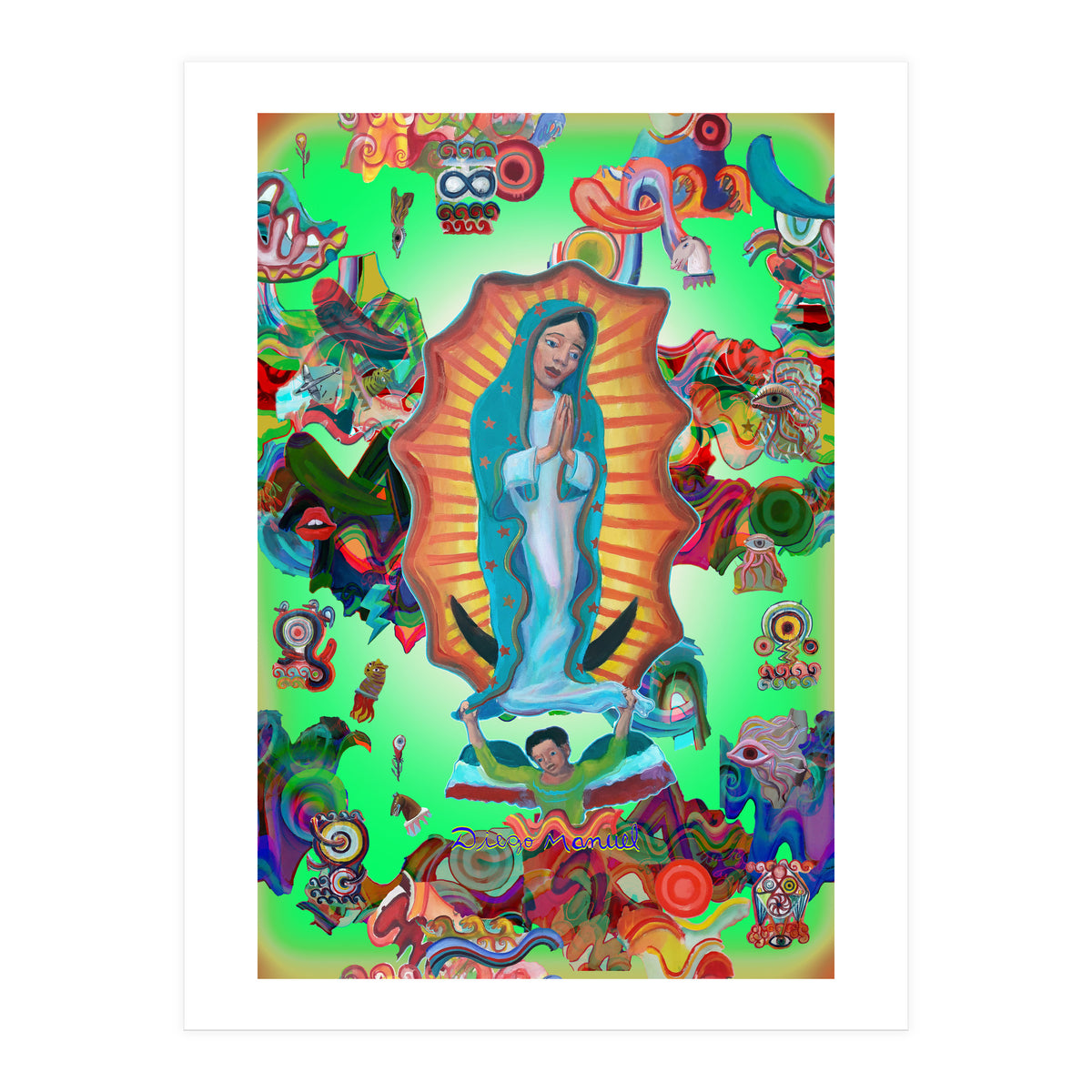 Virgen Y Graffiti 18 (Print Only)