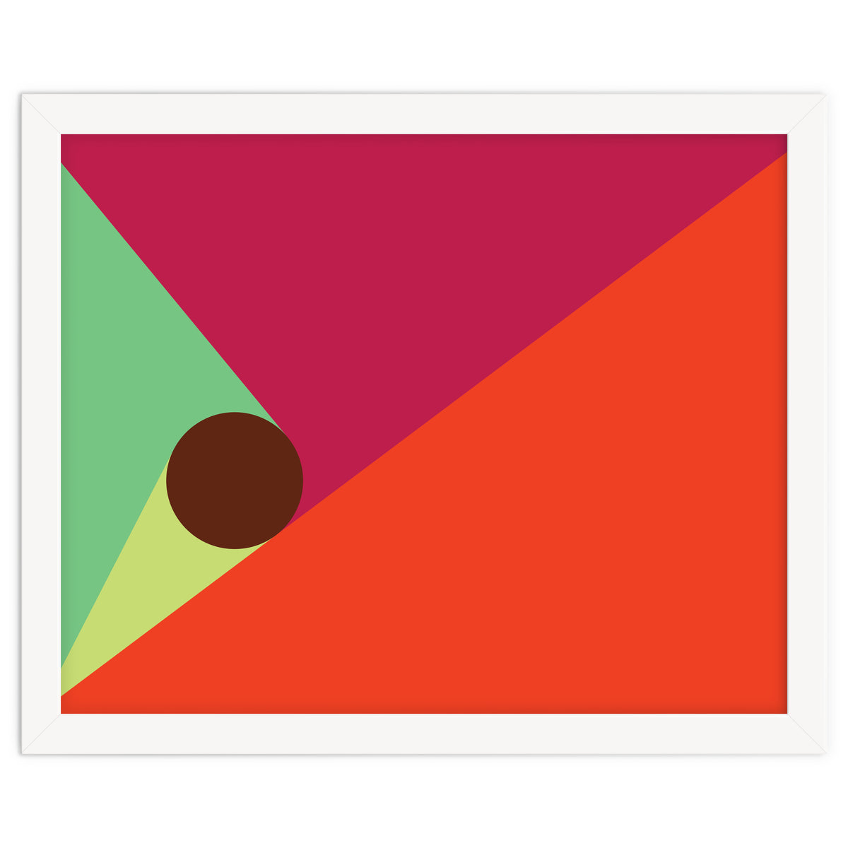 Geometric Shapes No. 25 - orange, mint & purple