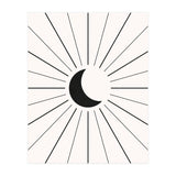 MOON IN LINES - BLACK (Print Only) thumbnail