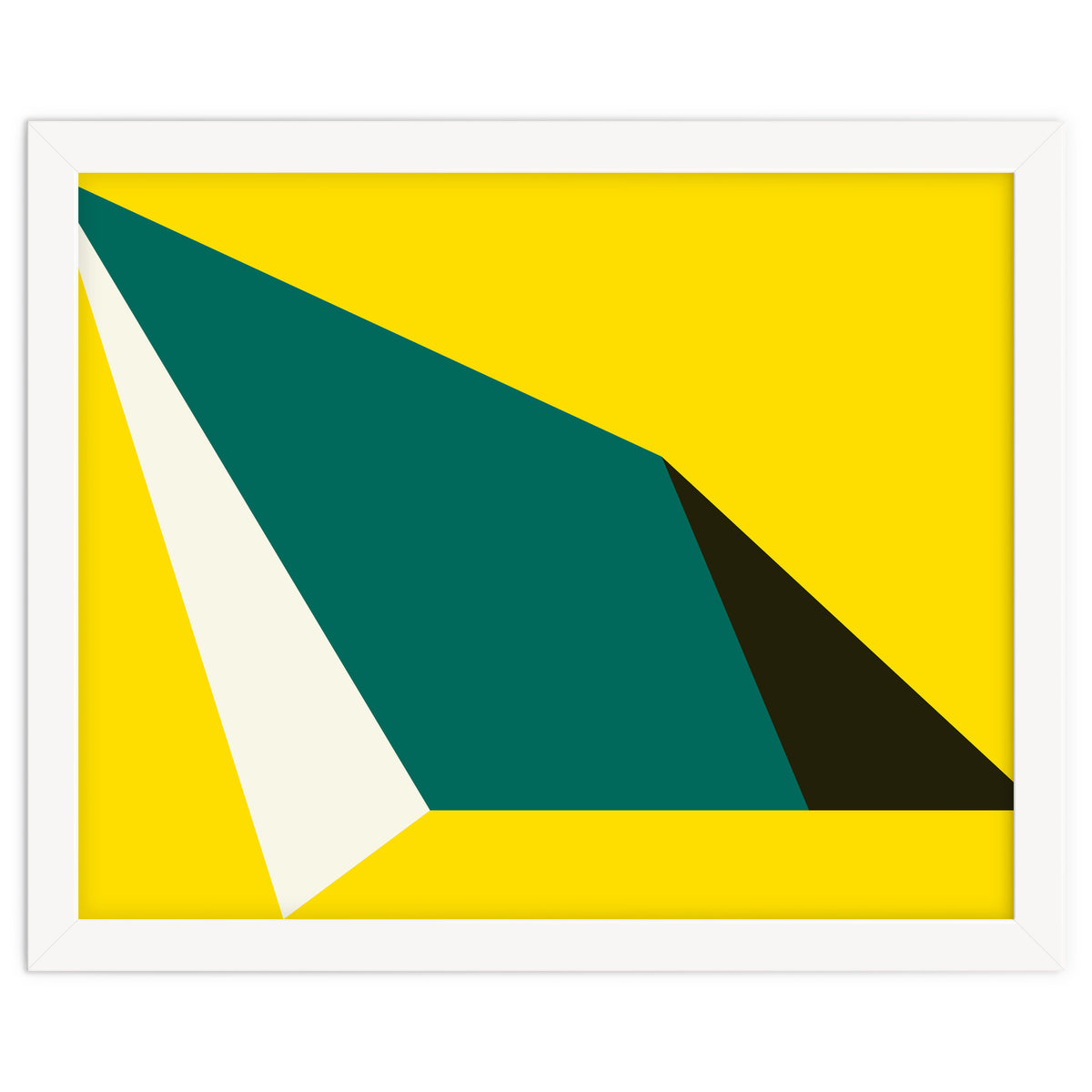Geometric Shapes No. 74 - yellow, green & black