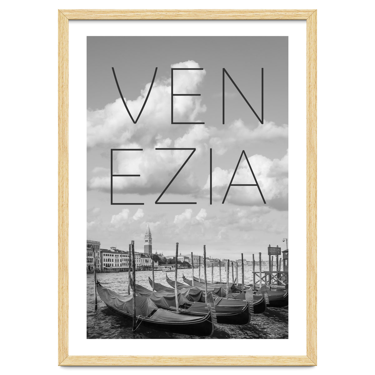 VENICE Grand Canal and St Mark's Campanile | Text & Skyline