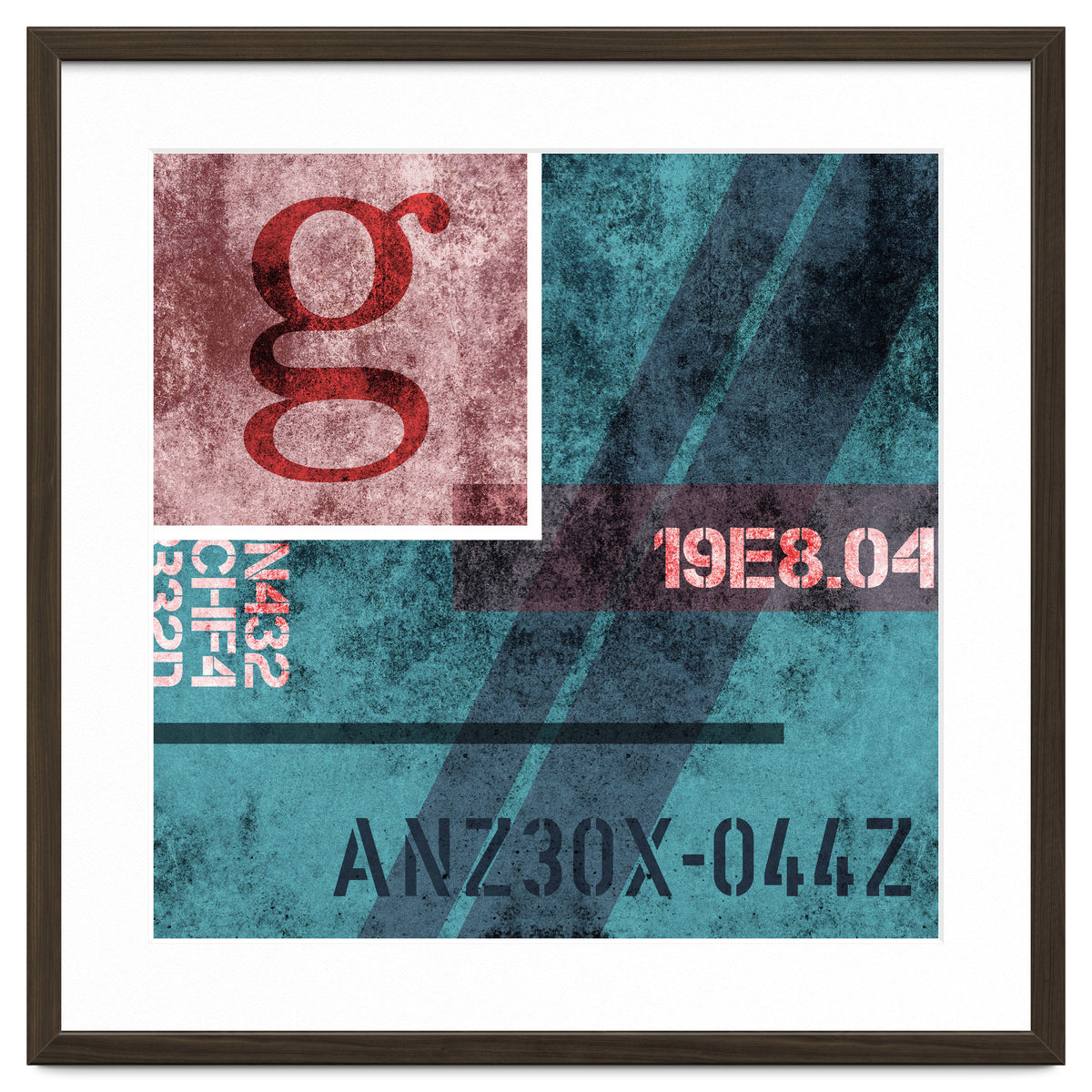 Abstract Industrial Blue