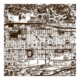 Antique Oriental Town Map  (Print Only) thumbnail