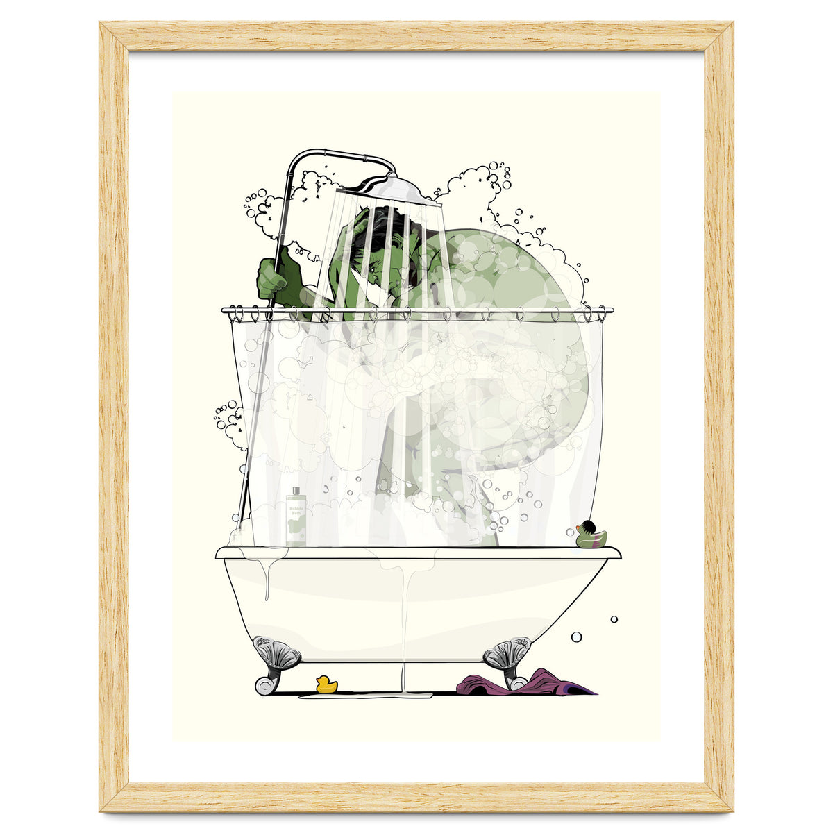 Hulk in the Shower, funny bathroom humour