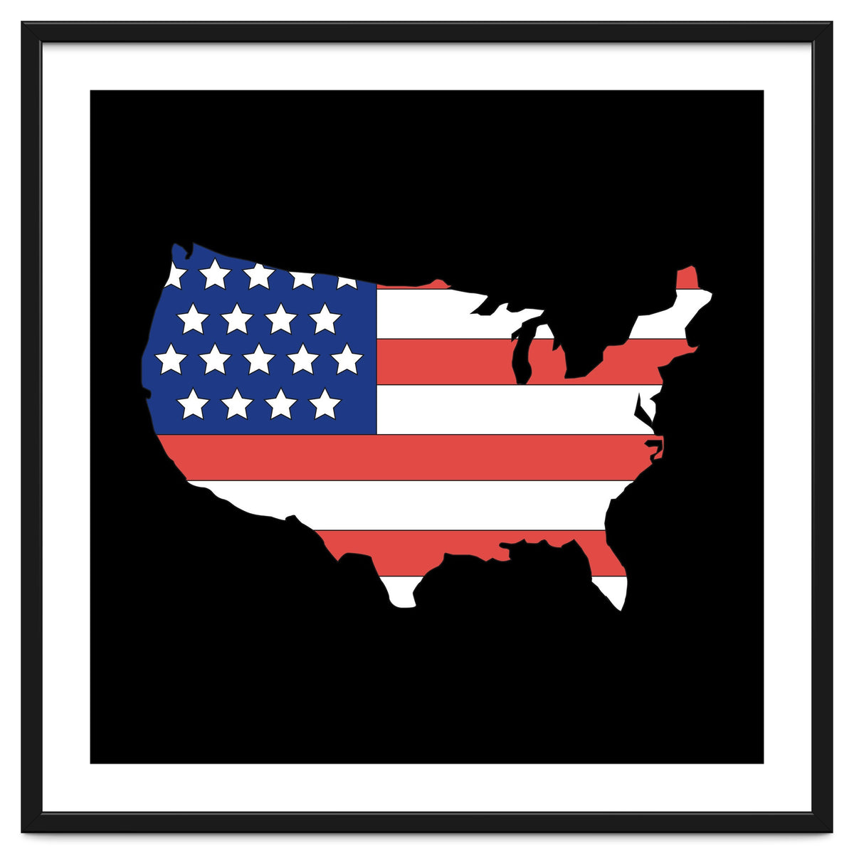 4th Of July, Patriot USA Map