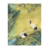 Cranes Under A Peach Tree (Print Only)
