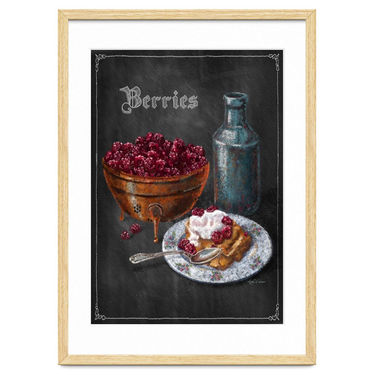 Berries Chalkboard Art