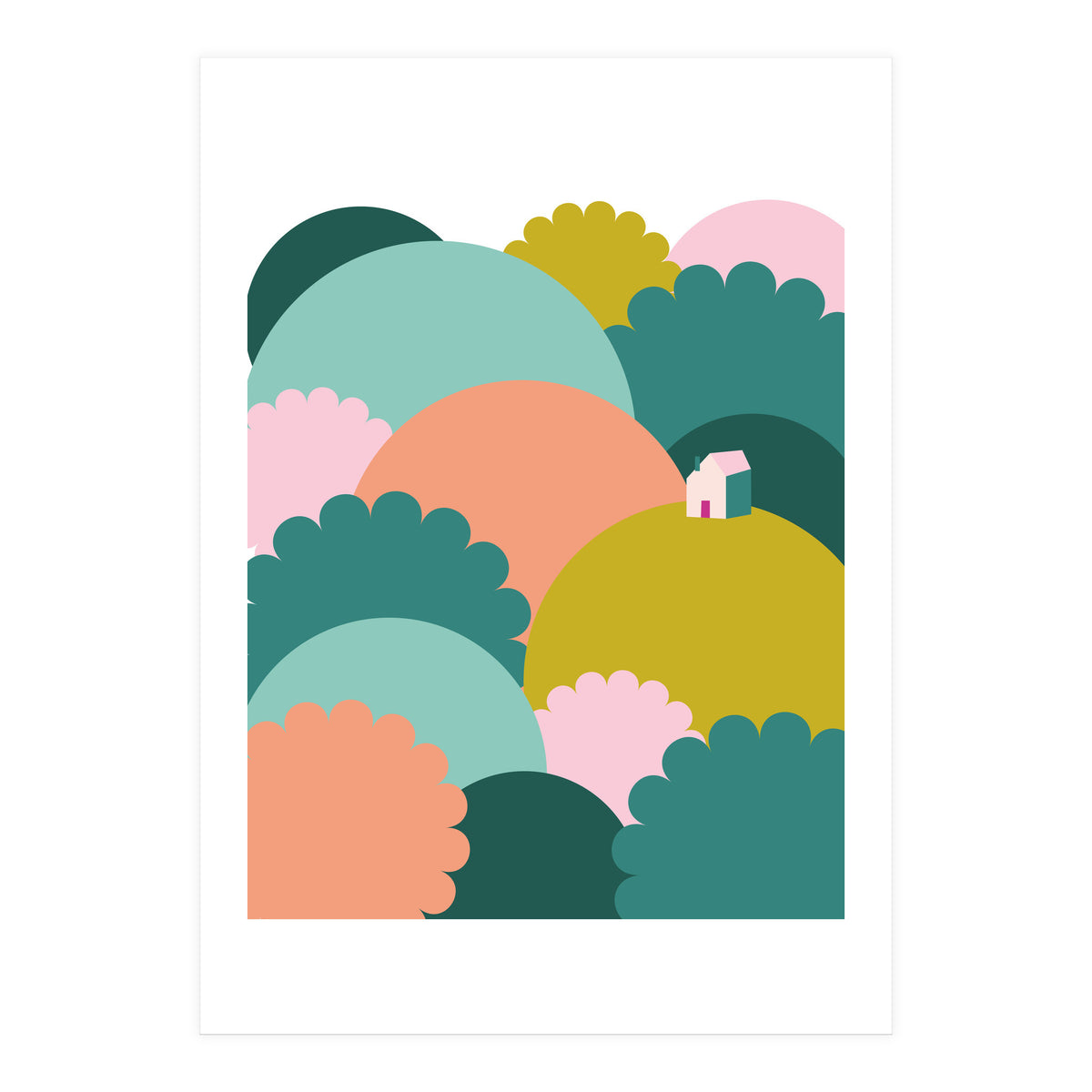 Mediterranean Landscape Colour1 Rgb  (Print Only)