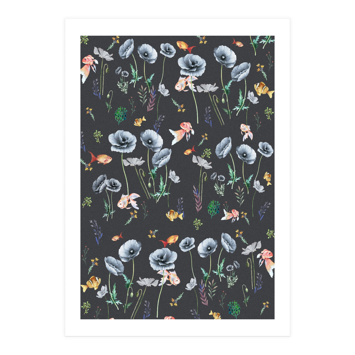 Fishes & Garden (Print Only)