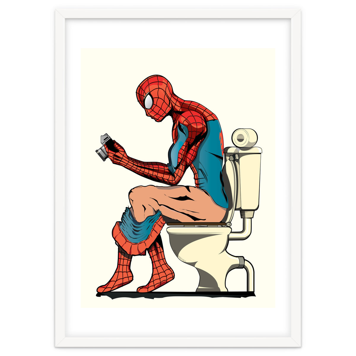 Spider-man on the Toilet, funny bathroom humour