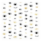 Gold and black eyes and lashes pattern (Print Only) thumbnail