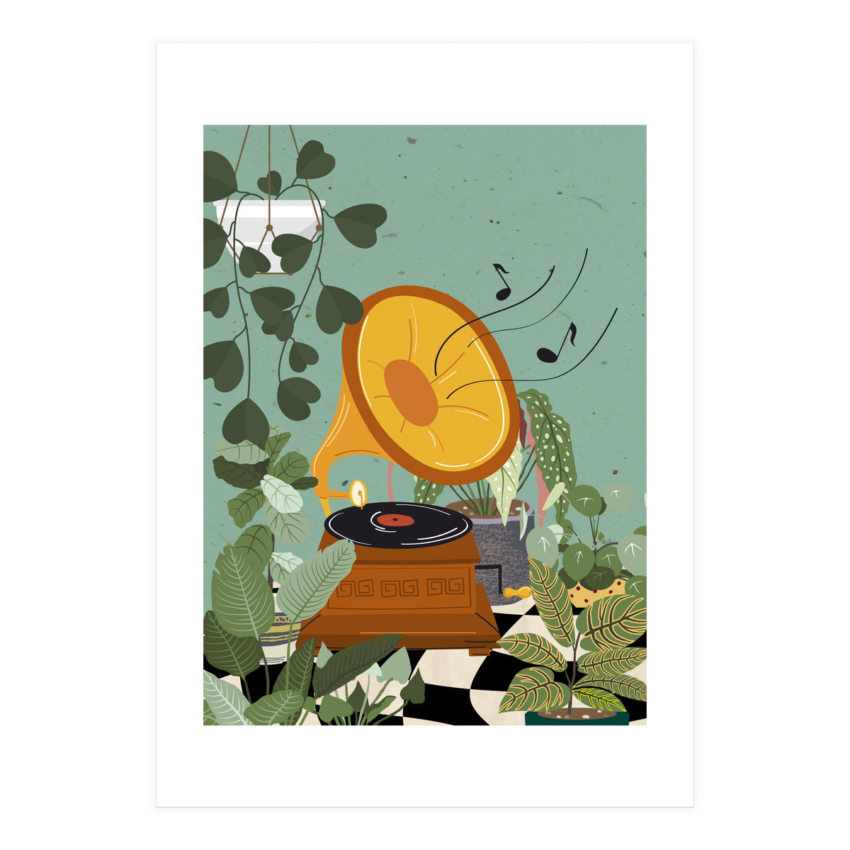 Phonograph in My Garden (Print Only)