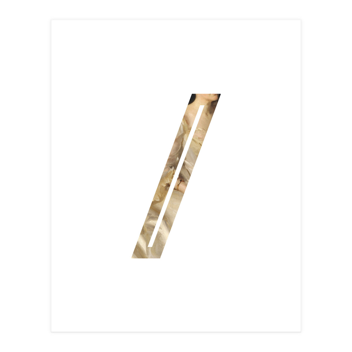 Letter / punctuation mark / - (Impress) Slash (Print Only)