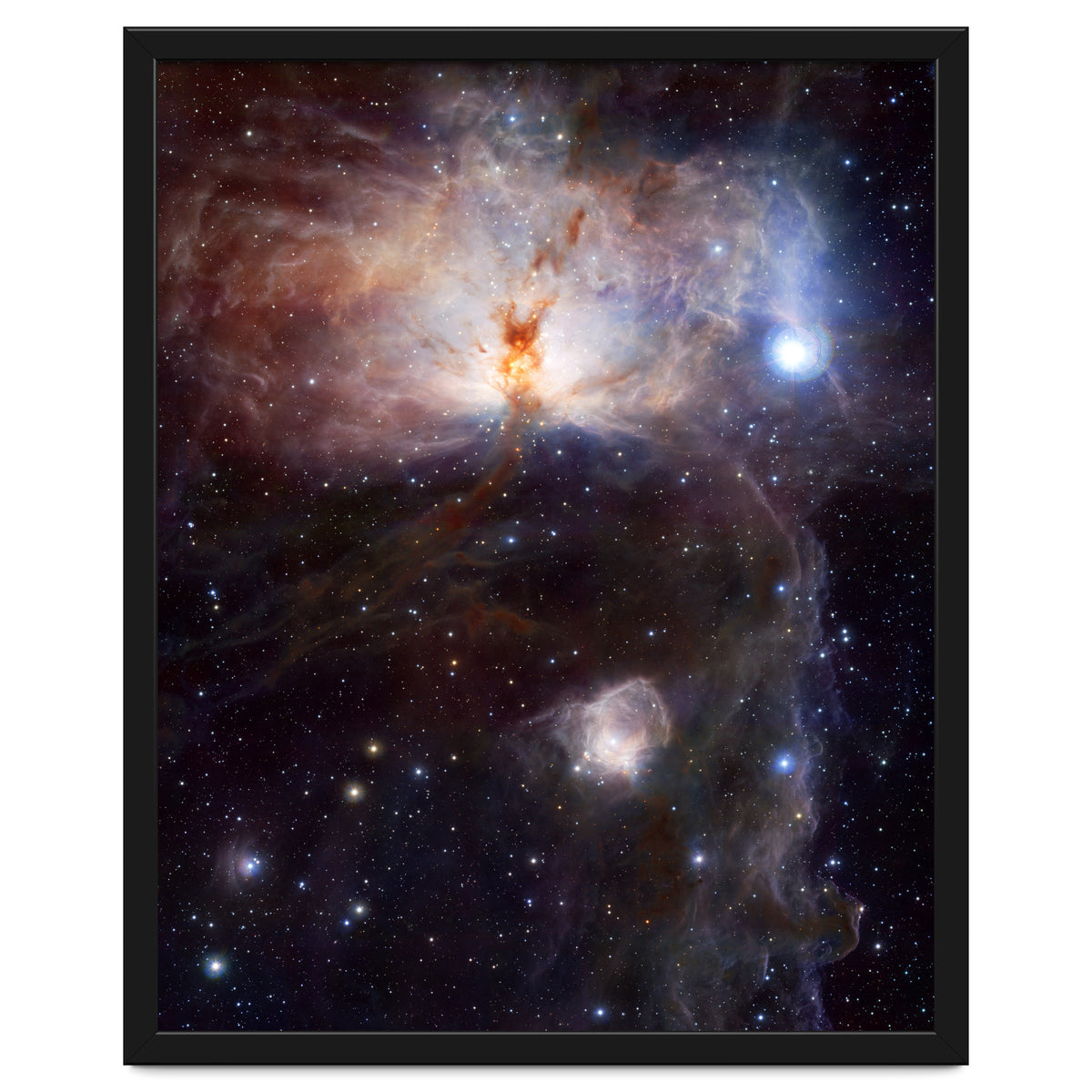 The Hidden Fires of the Flame Nebula