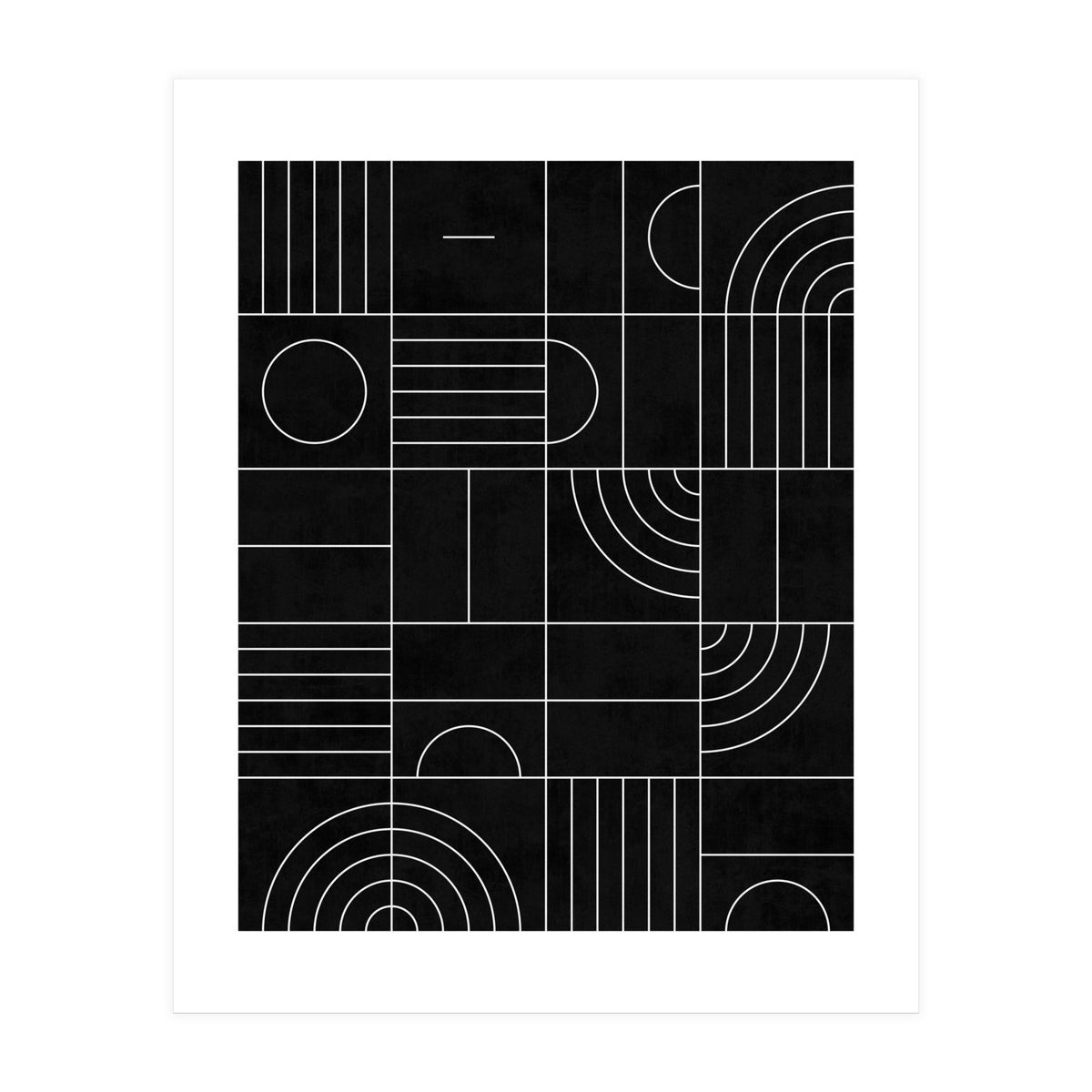 My Favorite Geometric Patterns No.27 - Black (Print Only)
