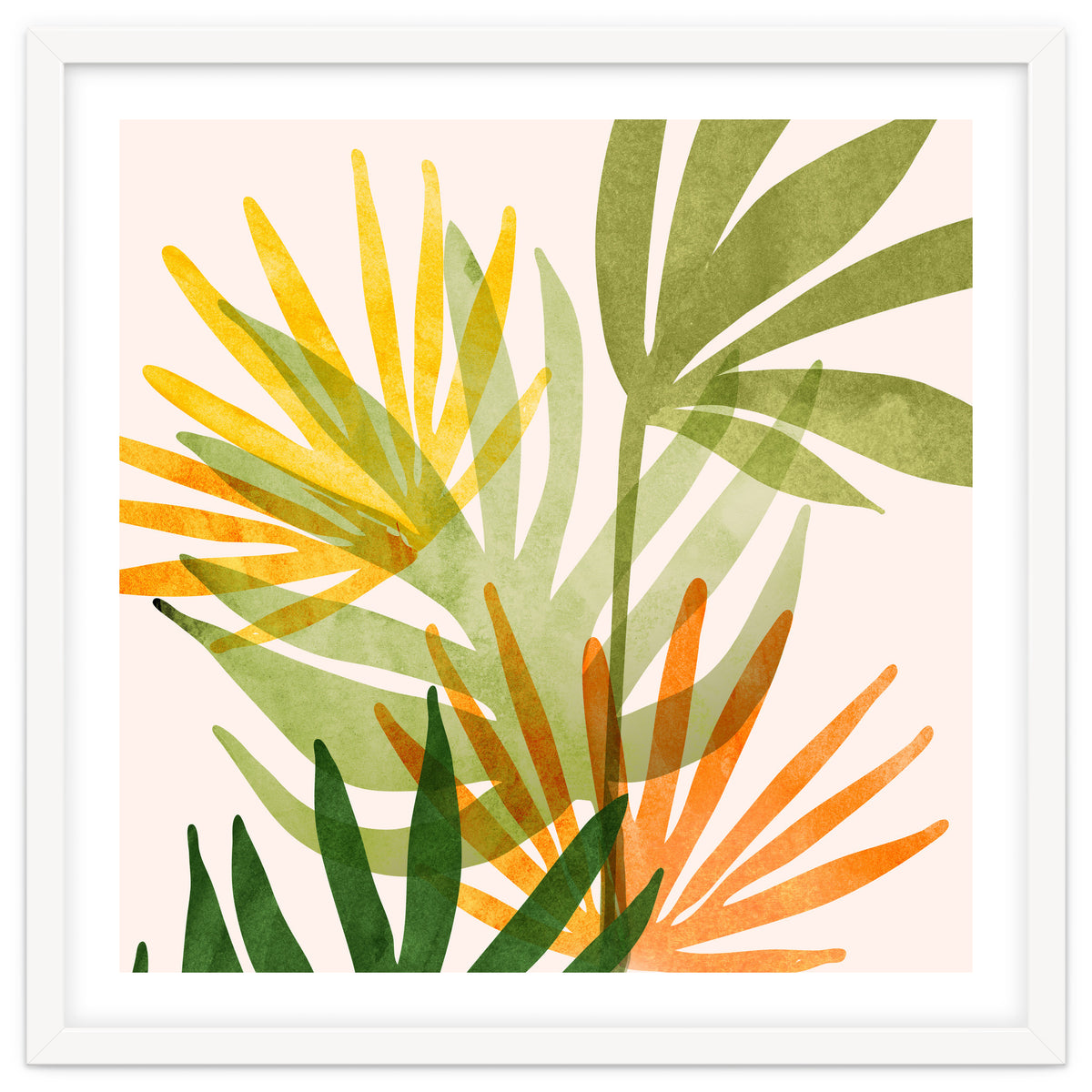 Modern Tropical Abstract Bouquet