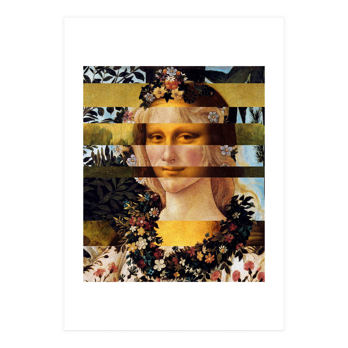 Leonardos Mona Lisa  Botticell (Print Only)