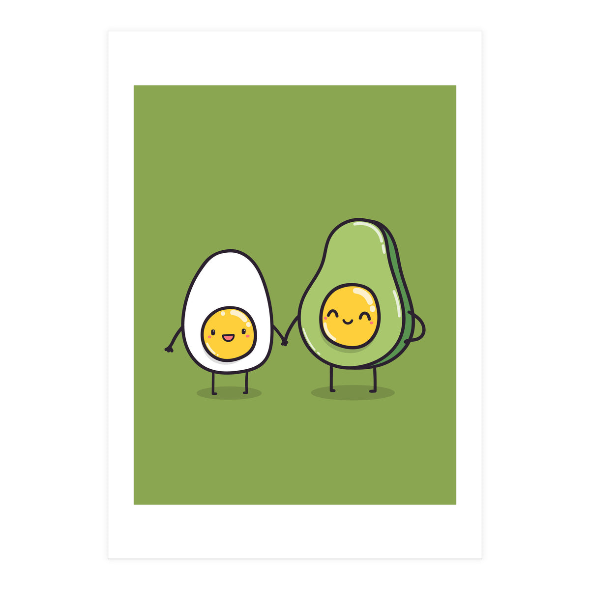 Egg Avocado best friends (Print Only)