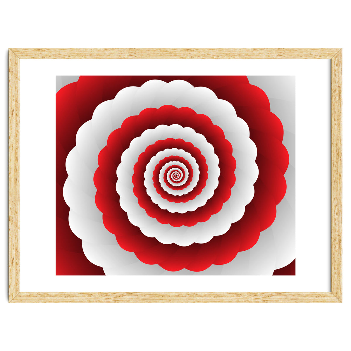 Red Modern Floral Interior Design