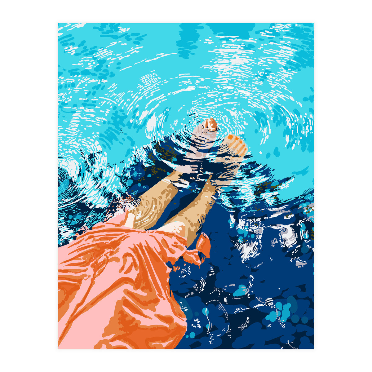 Take Me Where The Waves Kiss My Feet (Print Only)