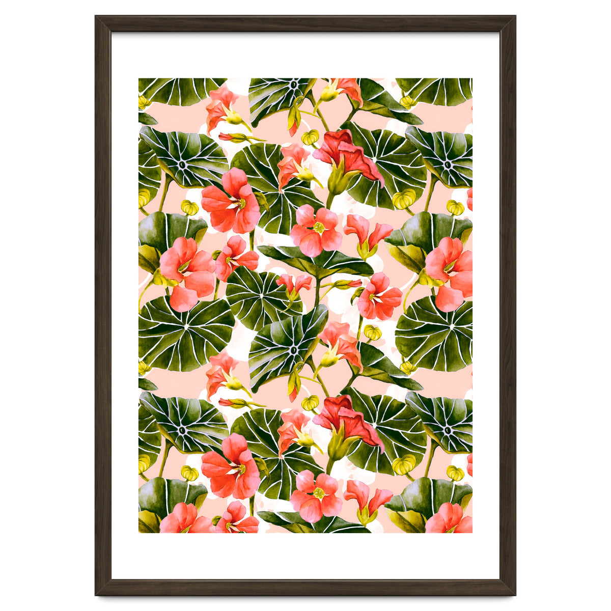 Nasturtiums watercolor 03