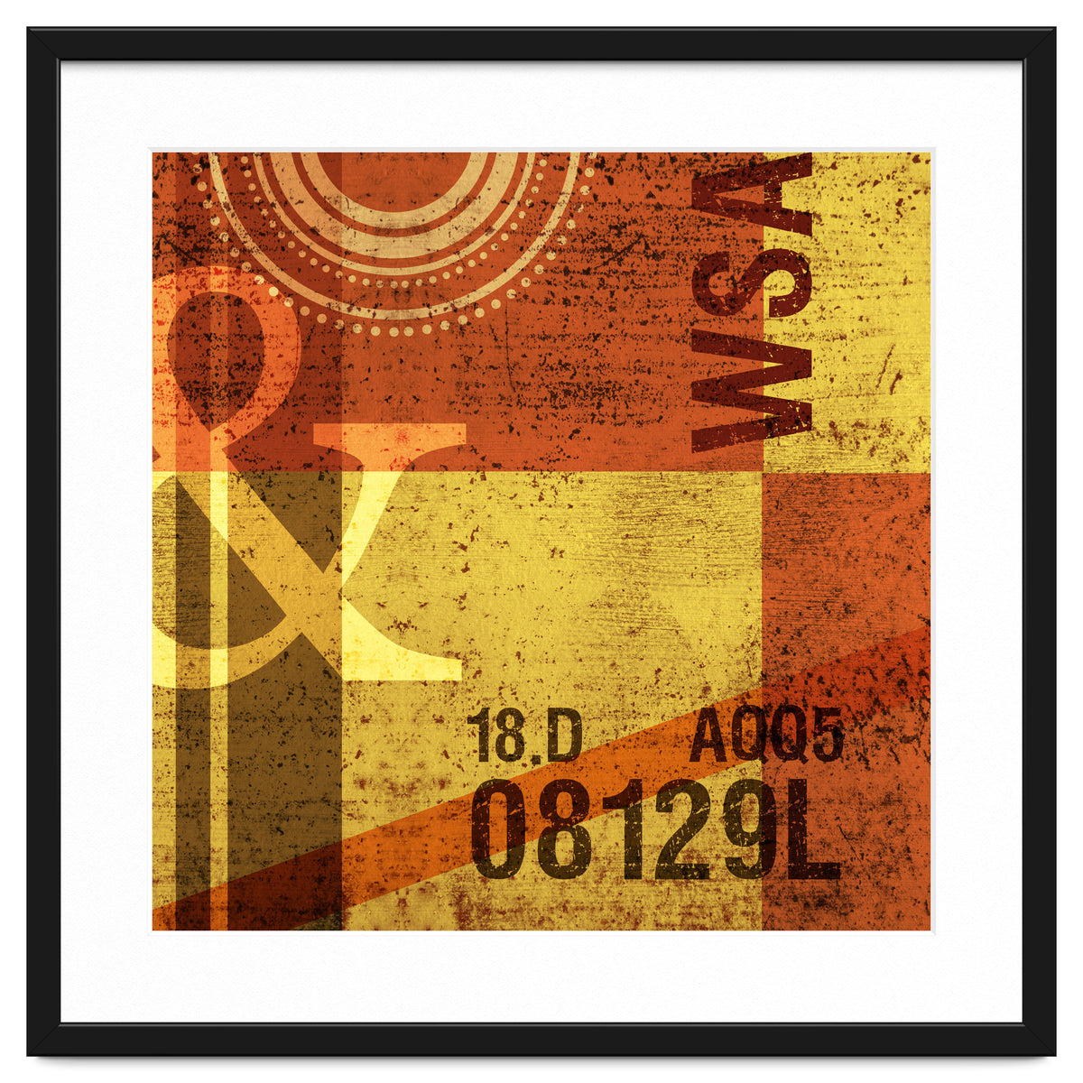 Abstract Industrial Yellow