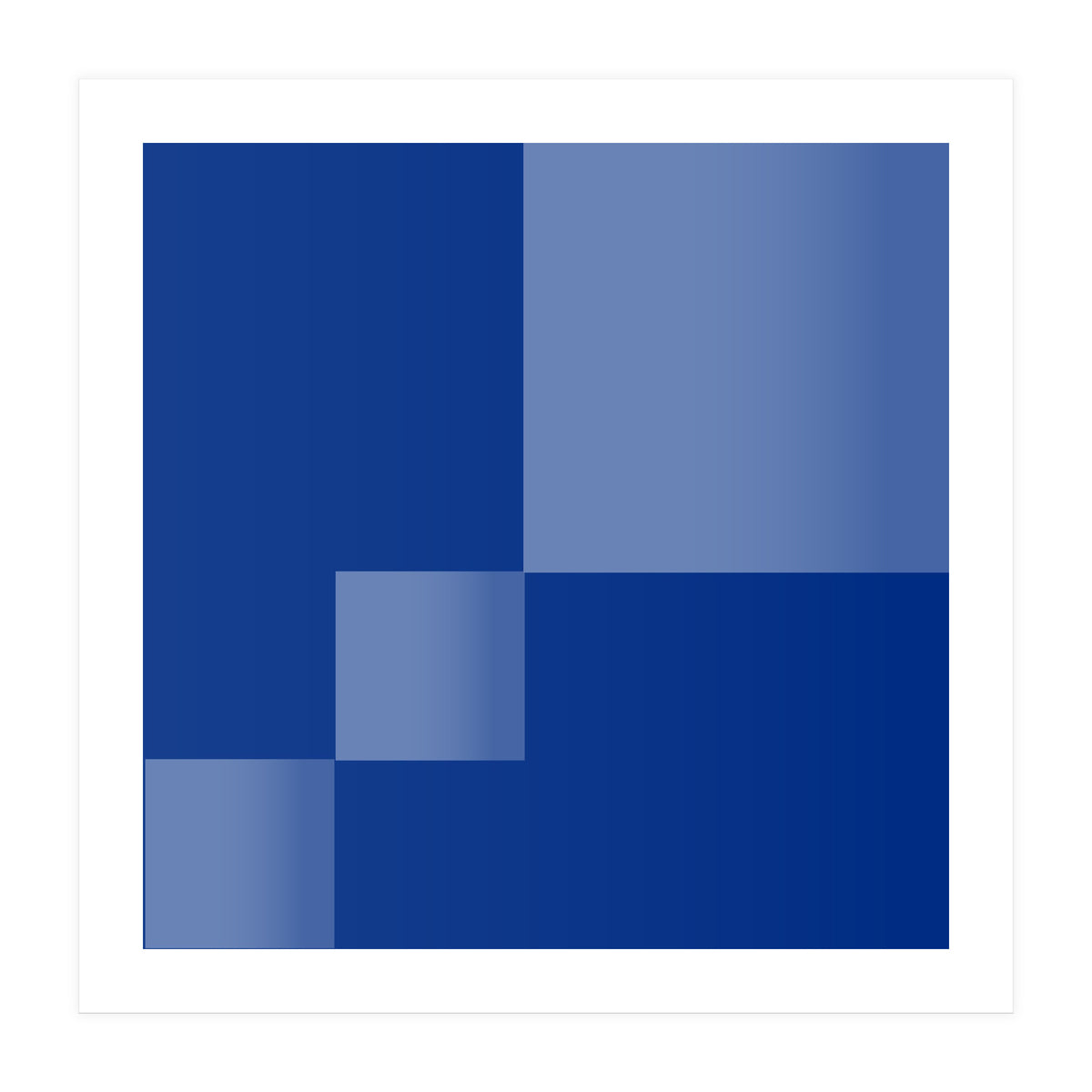 Blue coast | Abstract minimal (Print Only)