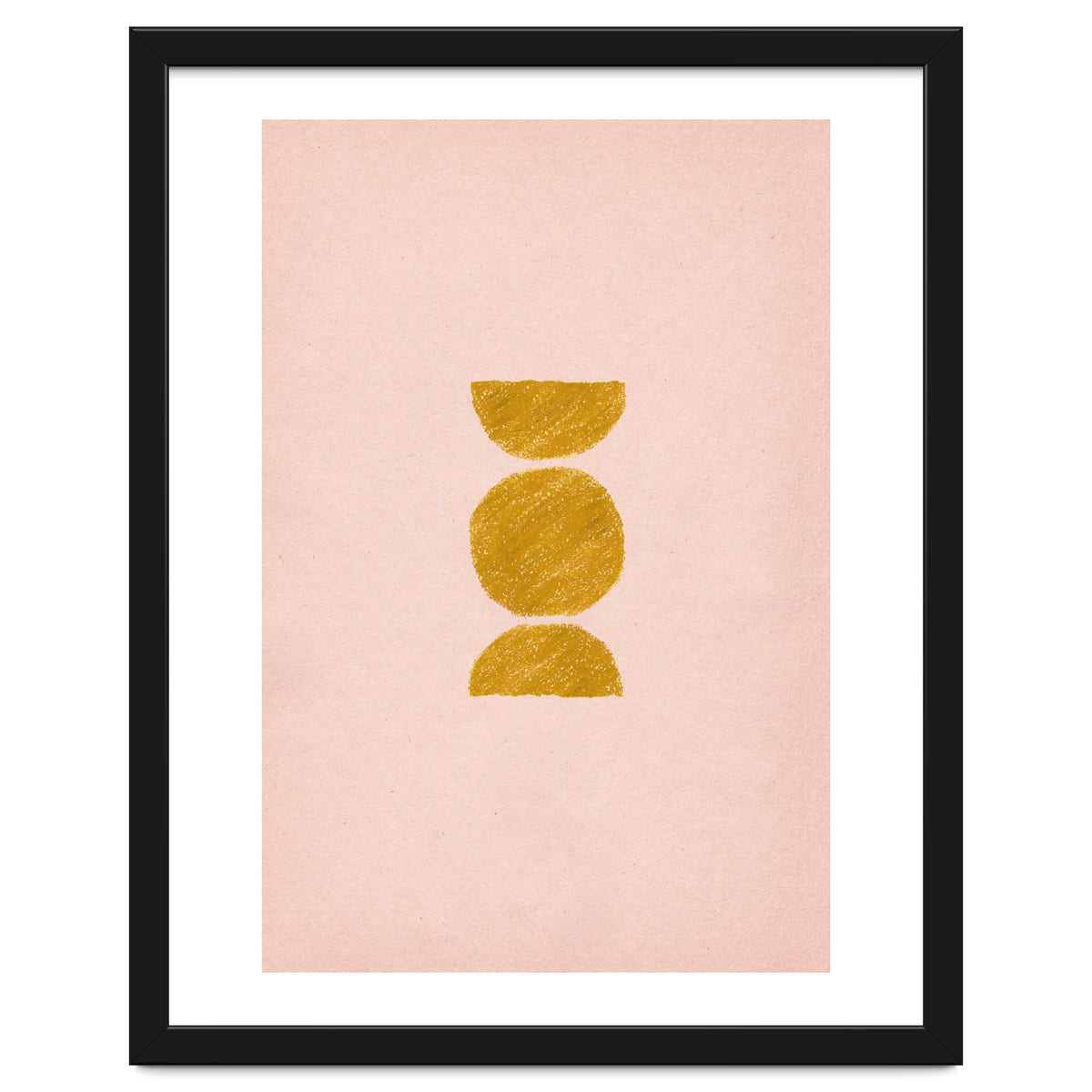 Pink and rust minimalist shapes