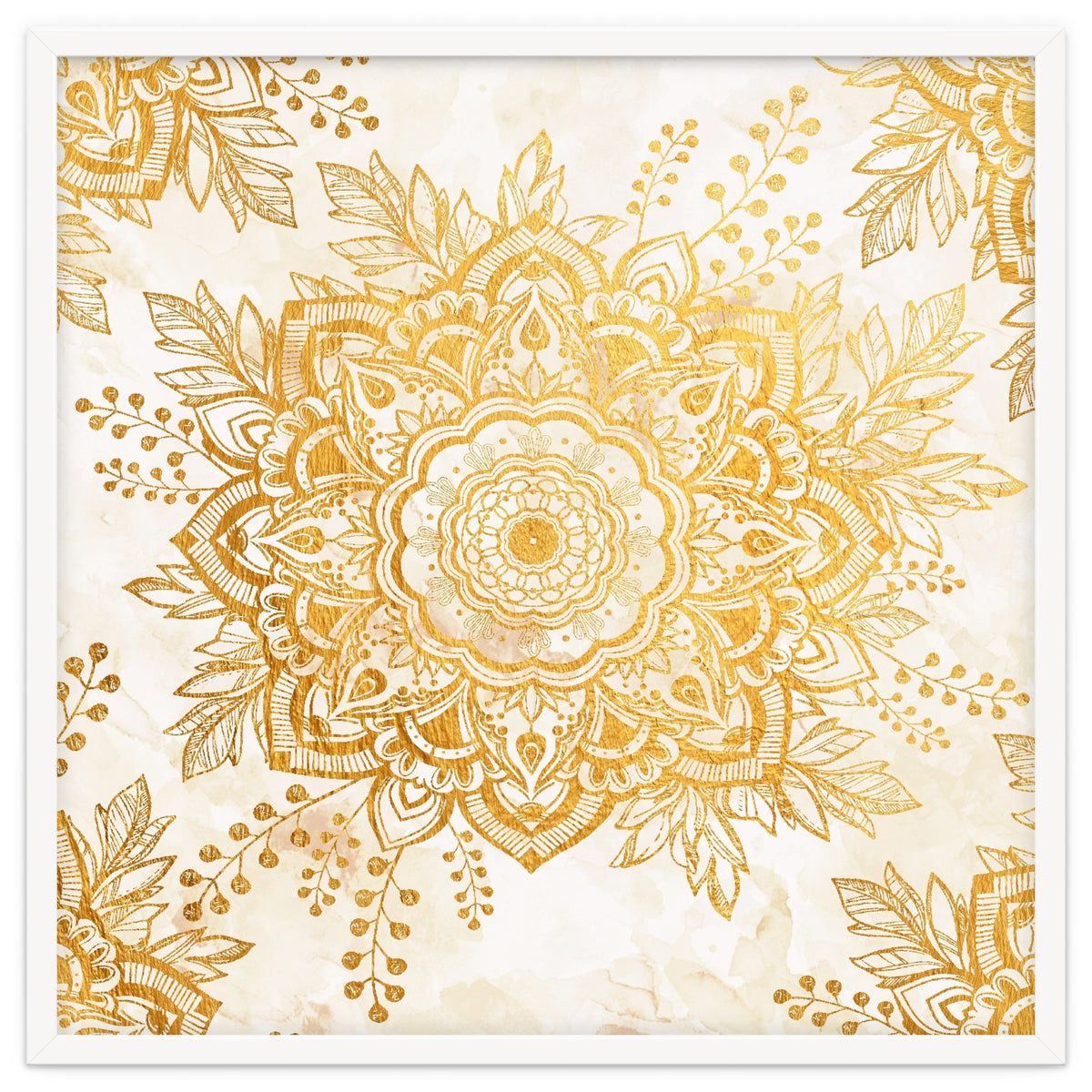 Queen Starring of Mandala-Gold Sunflower I